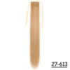 extension cheveux Synthétiques, Queue de Cheval Longue et Lisse