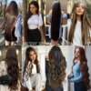 extension cheveux synthétiques invisibles, naturelles, ondulées