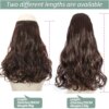 extension cheveux synthétiques invisibles, naturelles, ondulées