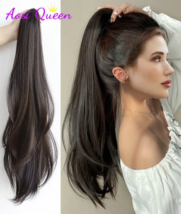extension cheveux Synthétique Longue et Lisse
