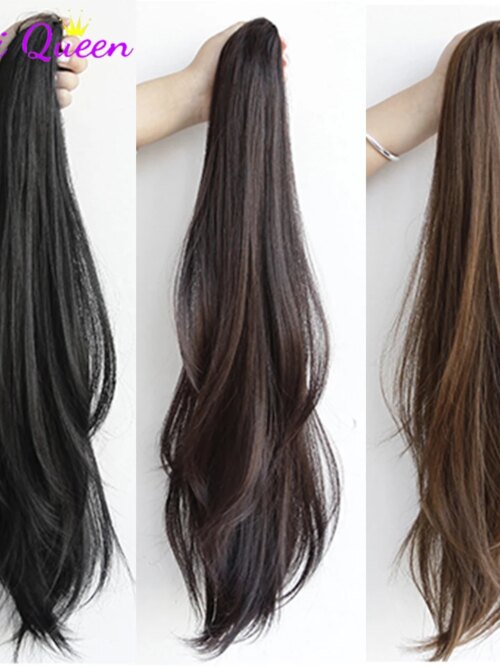 extension cheveux Synthétique Longue et Lisse
