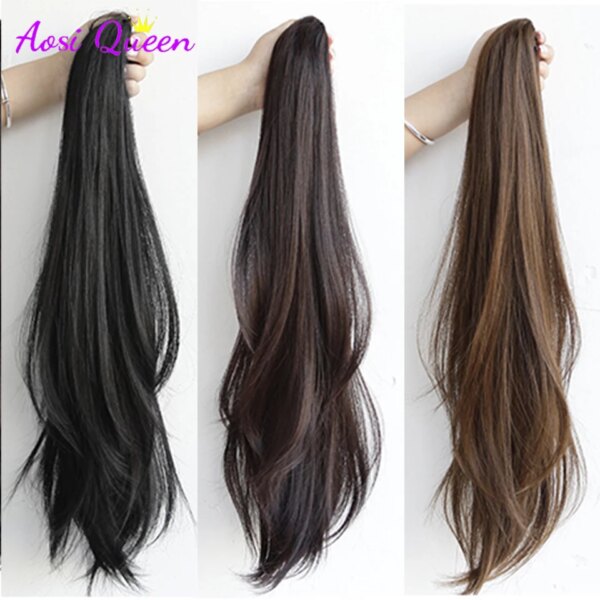 extension cheveux Synthétique Longue et Lisse