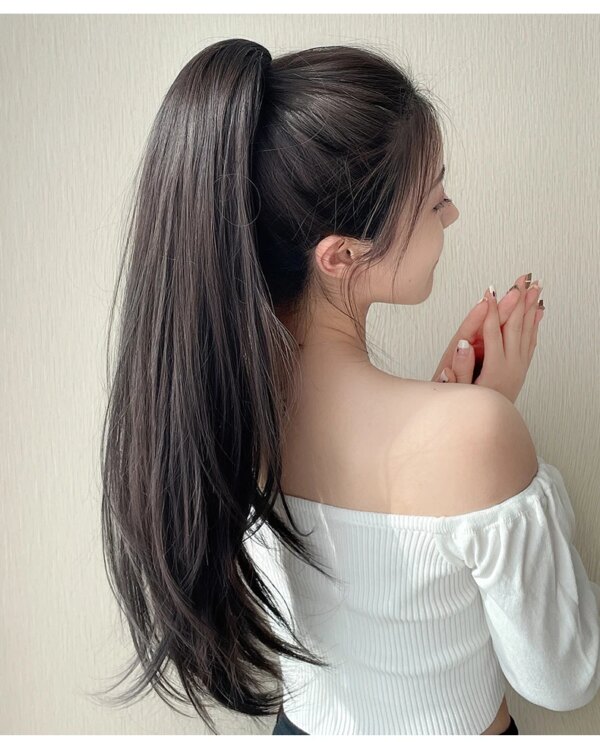 extension cheveux Synthétique Longue et Lisse