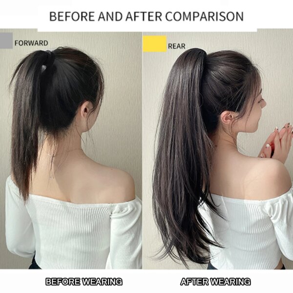 extension cheveux Synthétique Longue et Lisse