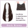 extension cheveux synthétiques en forme de V pour femmes