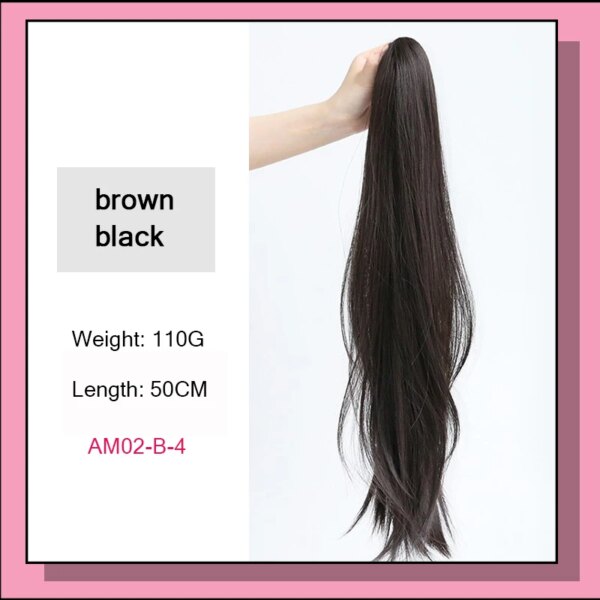 extension cheveux Synthétique Longue et Lisse