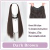 extension cheveux synthétiques en forme de V pour femmes