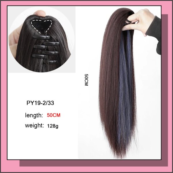 extension cheveux Synthétique Longue et Lisse