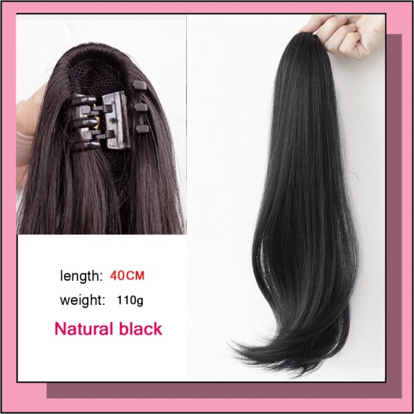 extension cheveux Synthétique Longue et Lisse