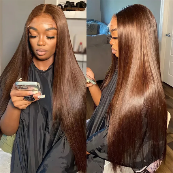 perruque cheveux naturels Lace Frontal Wig Remy naturelle
