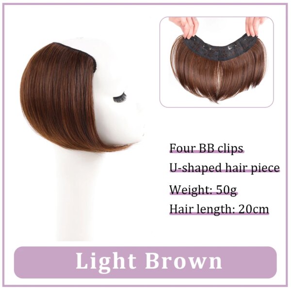 extension cheveux synthétiques en forme de V pour femmes