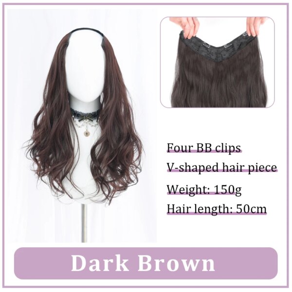 37146-587a2a.jpg extension cheveux synthétiques en forme de V pour femmes
