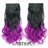 extension cheveux synthétiques à Clips, postiche lisse de 22 pouces