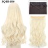 extension cheveux synthétiques invisibles, naturelles, ondulées
