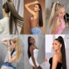 extension cheveux synthétiques bouclées, 22-32 pouces