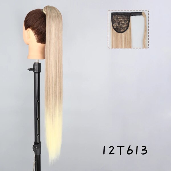 extension cheveux – queue de cheval synthétique longue bouclée