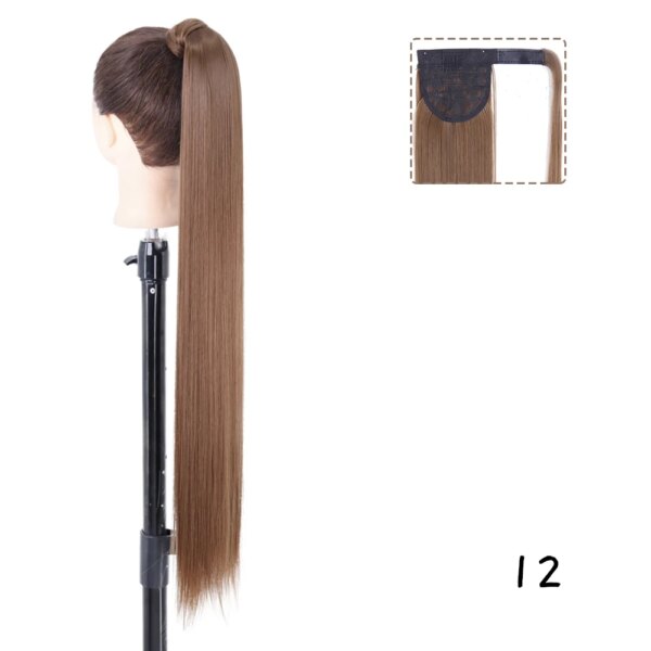 extension cheveux – queue de cheval synthétique longue bouclée