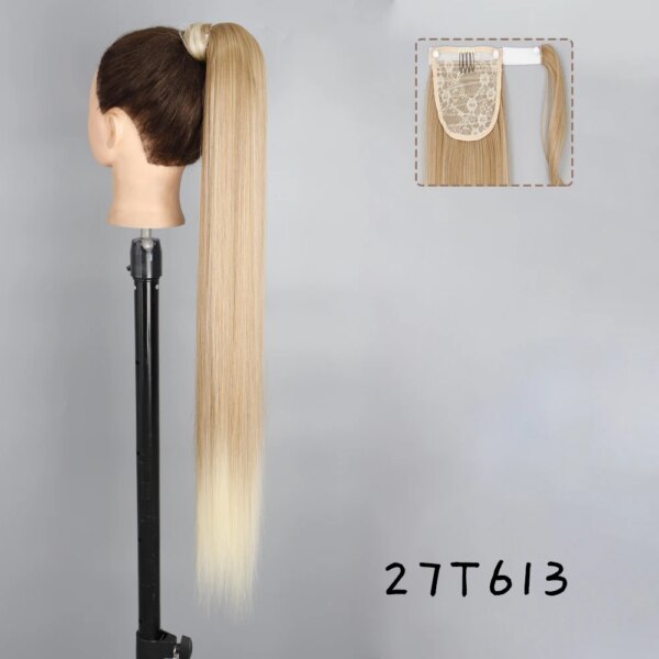 extension cheveux – queue de cheval synthétique longue bouclée