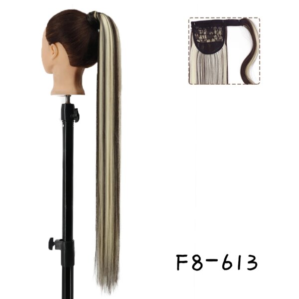 extension cheveux – queue de cheval synthétique longue bouclée