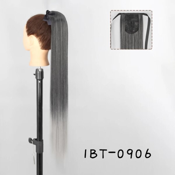 extension cheveux – queue de cheval synthétique longue bouclée