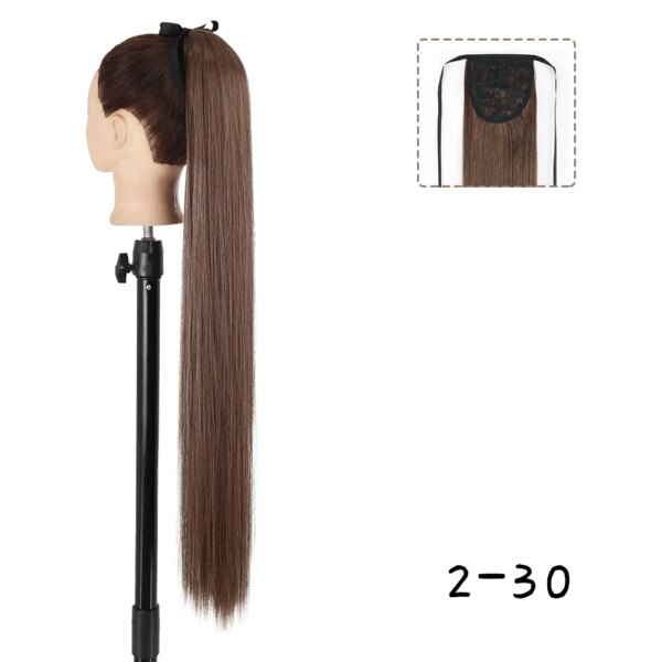 extension cheveux – queue de cheval synthétique longue bouclée