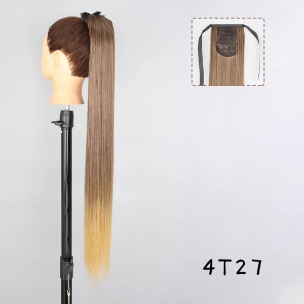 extension cheveux – queue de cheval synthétique longue bouclée