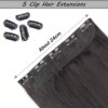 extension cheveux synthétiques lisses et longues