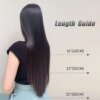 extension cheveux synthétiques lisses et longues