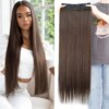 extension cheveux synthétiques lisses et longues