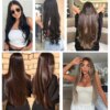 extension cheveux synthétiques de 32 pouces, postiche en Fiber