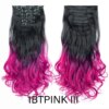 extension cheveux synthétique bouclée avec 16 Clips, Extension capillaire