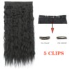 extension cheveux synthétiques lisses et longues