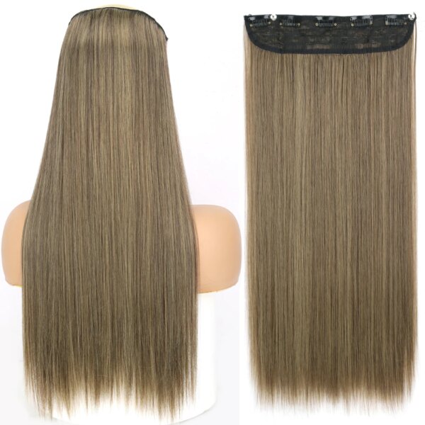 extension cheveux synthétiques de 32 pouces, postiche en Fiber
