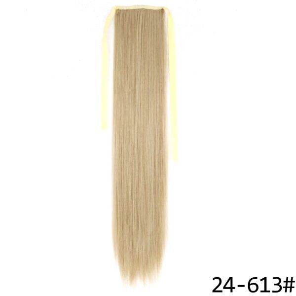 38454-d7fc14.jpg extension cheveux synthétiques à clipser, queue de cheval longue et lisse