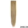 extension cheveux synthétiques à clipser, queue de cheval longue et lisse