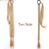 extension cheveux synthétique longue queue de cheval tressée 34 pouces pour femmes