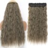 extension cheveux synthétiques de 32 pouces, postiche en Fiber