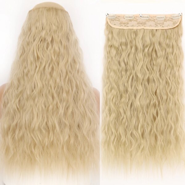 extension cheveux synthétiques de 32 pouces, postiche en Fiber