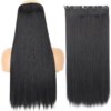 extension cheveux synthétiques de 32 pouces, postiche en Fiber