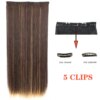 extension cheveux synthétiques lisses et longues