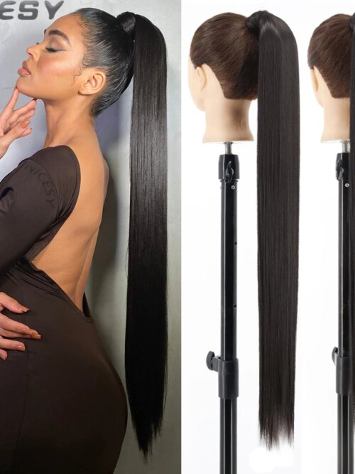 extension cheveux synthétiques à enrouler