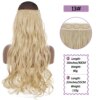 Extension cheveux synthétiques sans Clips, fil Invisible