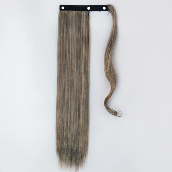 extension cheveux synthétiques longues et droites