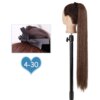 extension cheveux synthétiques à enrouler