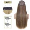 Extension cheveux synthétiques sans Clips, fil Invisible