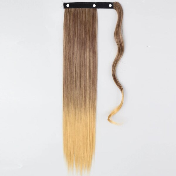 extension cheveux synthétiques longues et droites
