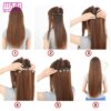 extension cheveux synthétiques à 5 clips