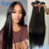 extension cheveux Humain YOCYTU 100% Straight Human