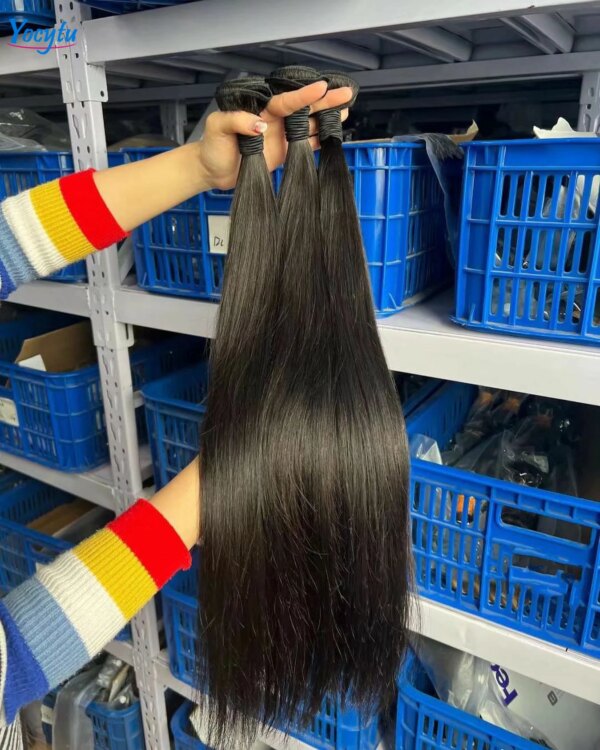 extension cheveux Humain YOCYTU 100% Straight Human