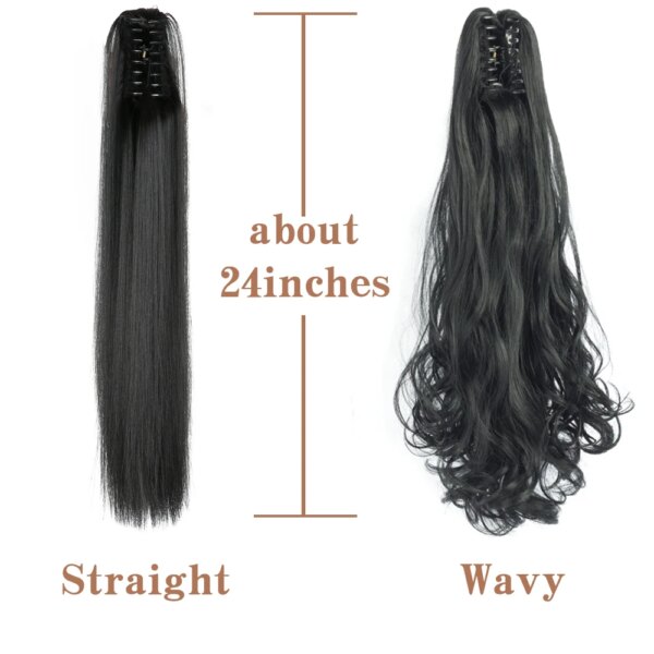extension cheveux capillaire synthétique 24 pouces